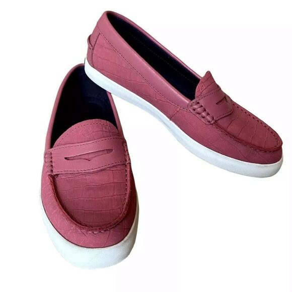 Cole Haan Nantucket Rose Wne Embossed Loafer NWB - Picture 2 of 9